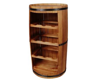 Suport de sticle de vin sub forma de butoi