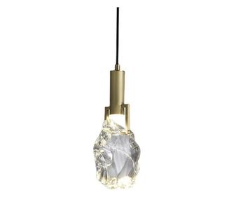 Pendul tip suspensie Crystal, 1xGU10, corp din cristal, 10x10x25cm