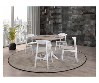Set blagovaonski stol i stolica (5 komada) KASH