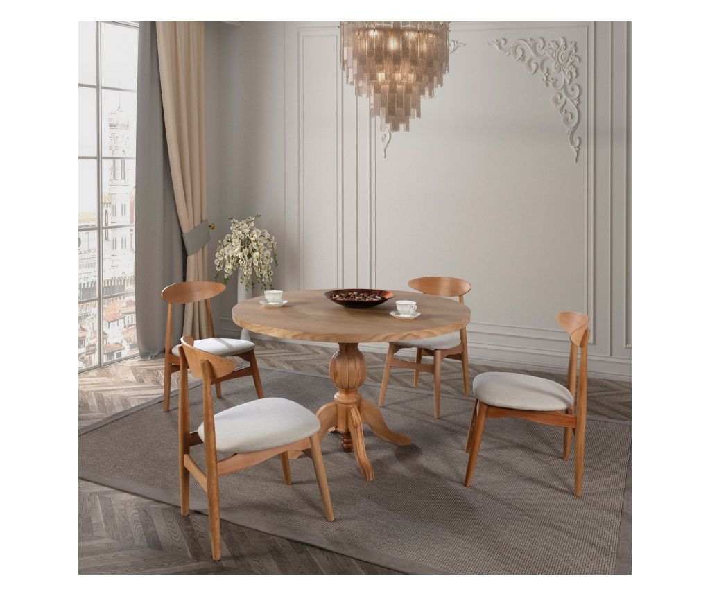 Set blagovaonski stol i stolica (5 komada) MARCUS 