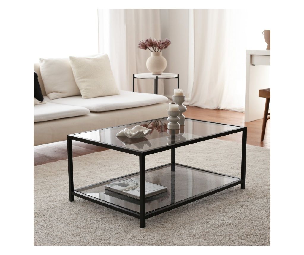 Masă de cafea, Masă Astro - Sticlă securizată fumurie S400F