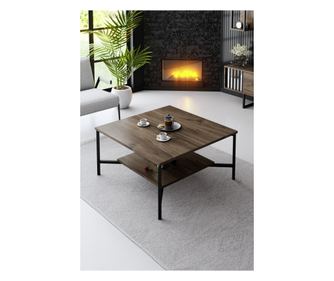 Stolić za kavu, Black Line - Walnut, Black