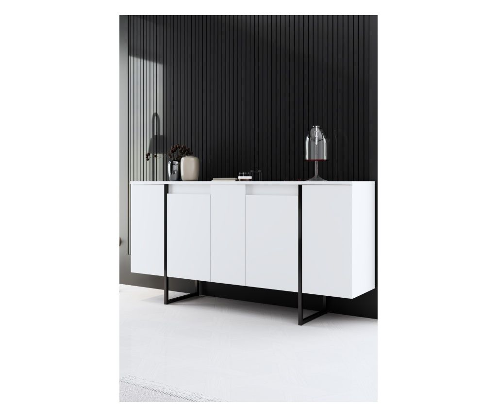 Consola, Luxe - alb, negru 