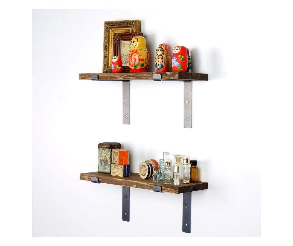 Raft decorativ de perete din lemn, LAM003 