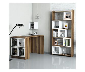 Študijska miza in knjižna polica