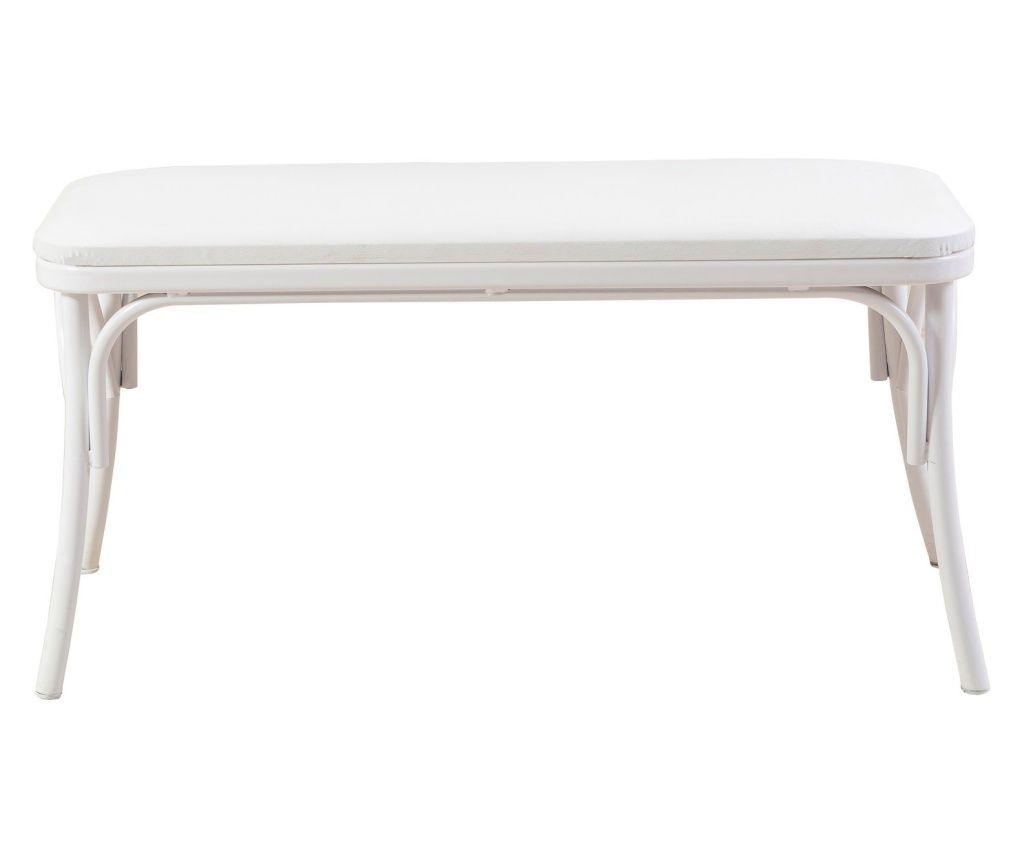 Bench, White, Oliver Bench - White