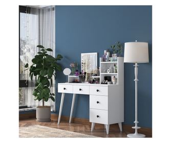 Toaletni stolić, Bijela boja, Bj101 - 2293