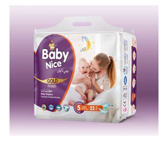 Scutece bebelusi BABY NICE 5 Junior (11 - 25 kg) 22 buc.