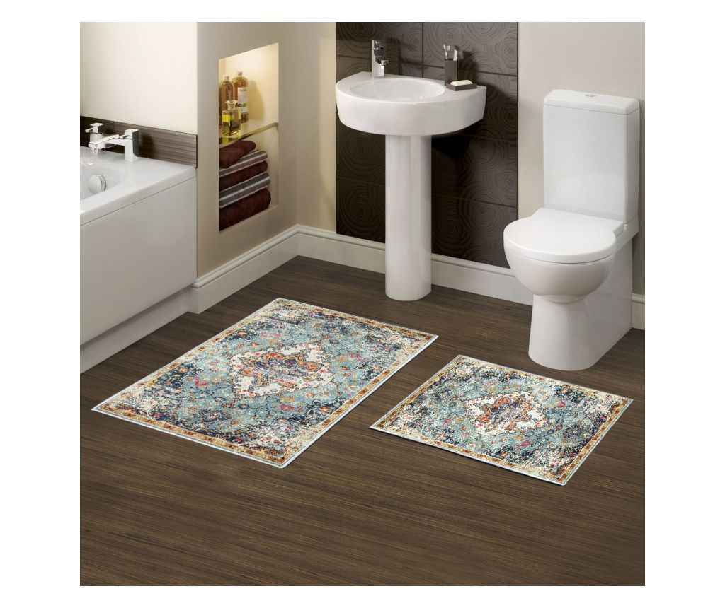 Set de covoare de baie (2 bucăți), Kt429 V2