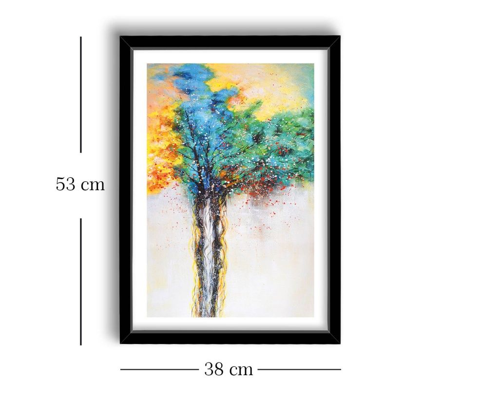 Tablou decorativ inramat in MDF, 3853NISCT-010 