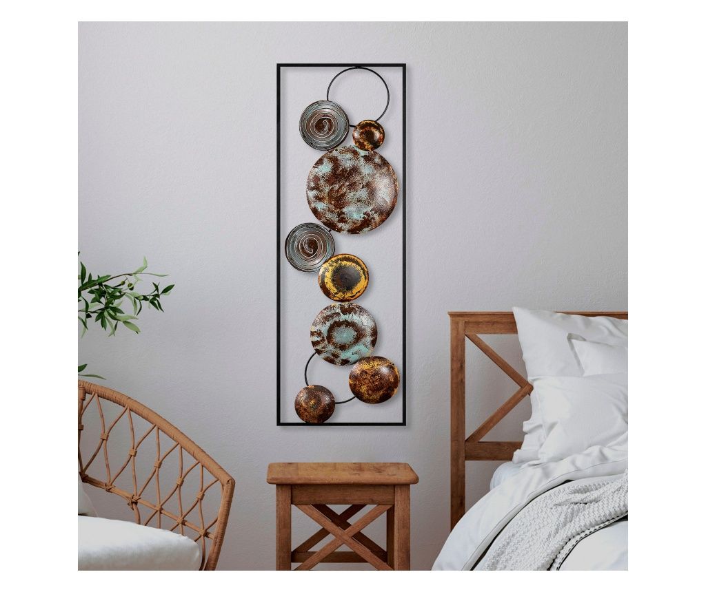 Accesoriu decorativ de perete din metal