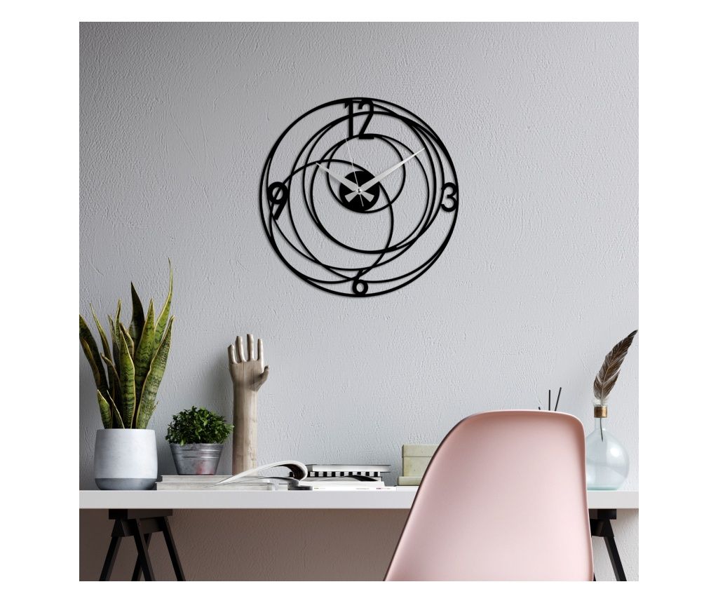 Ceas decorativ de perete din metal