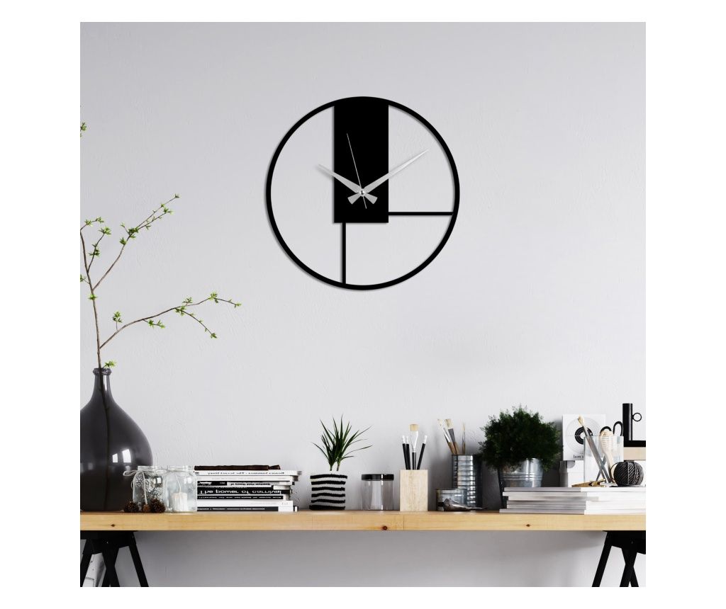 Ceas decorativ de perete din metal