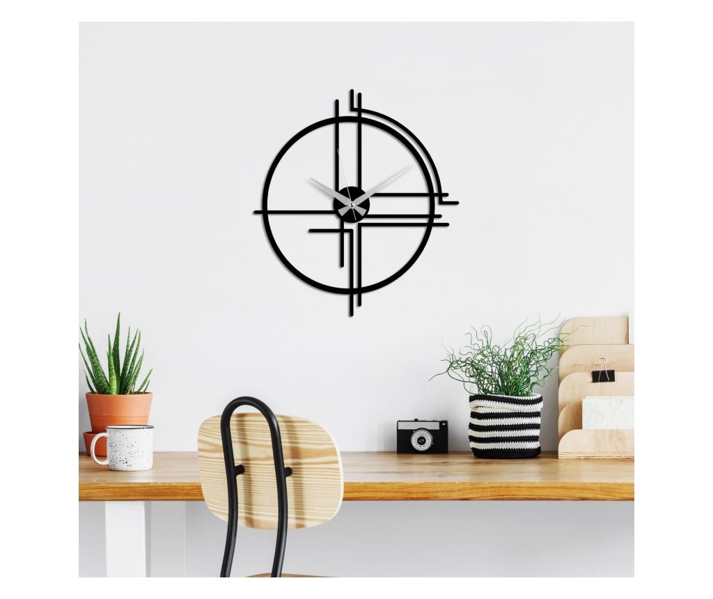 Ceas decorativ de perete din metal