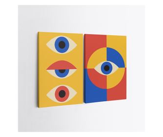 Tablou decorativ pe panza (2 bucati), 2KNV4262 - 50 x 70