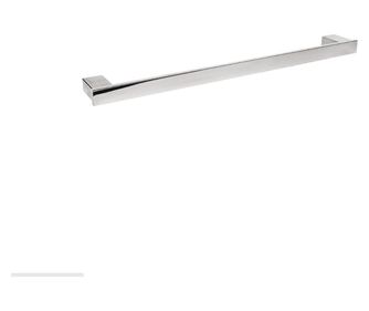 Suport prosop de baie, din metal, argintiu lucios, 60cm, otel inoxidabil anti-coroziv, accesorii de montaj incluse