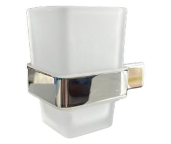 Suport argintiu lucios, din metal, pentru pahar periuta si pasta de dinti, otel inoxidabil anti-coroziv, accesorii de montaj inc