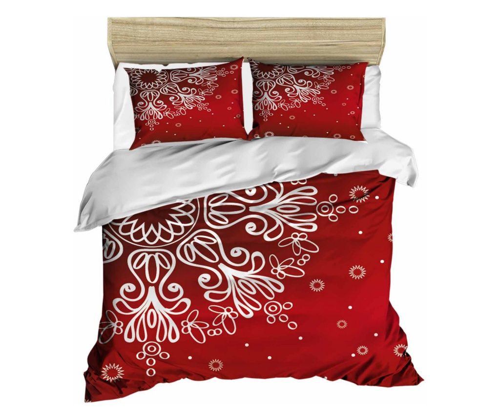 Lenjerie de pat (IT), roșu Alb