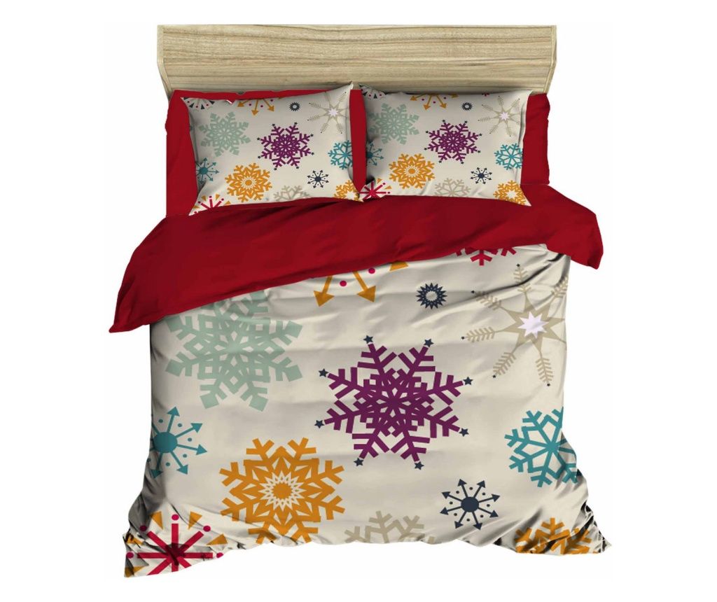Posteľná bielizeň Super King Quilt Cover Set (EU) (IT), červená Biela Žltá farba Fialová Modrá