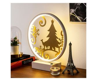 Namizna svetilka, bela Zlato