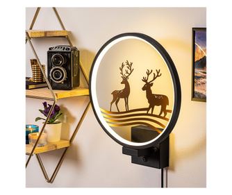 Stenska svetilka, črna Baker