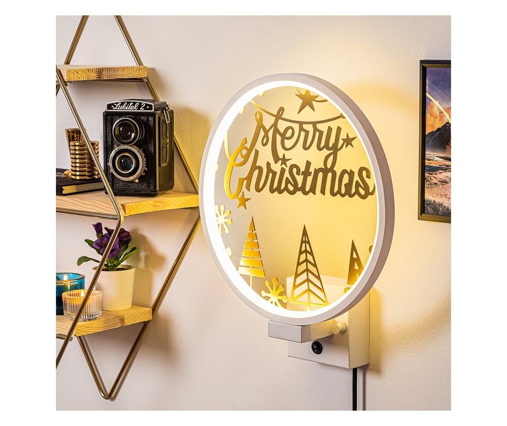 Fali lámpa, fehér Arany