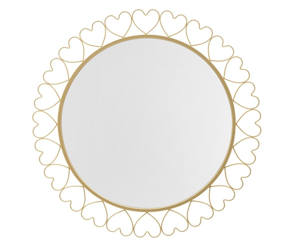 Wall mirror hearts cm ø 80x2,5 