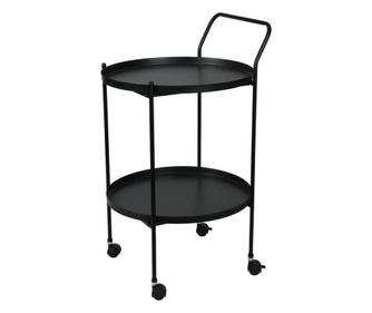 Masa Home&Styling kollekció, fém, 38.5X65 cm, negru