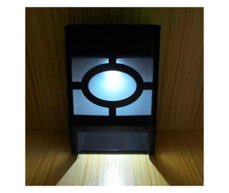 Lampa solară cu senzor, design geometric, eMazing, IP65, lumină alb rece