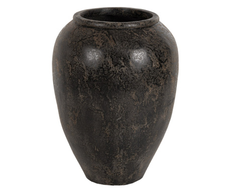Vaza decorativa teracota, negru/maro, Sparta, 66x85 cm