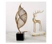 Decoratiune de masa, metalica, Infinity S, 14x14x46cm, Auriu/Negru