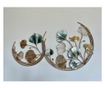 Decoratiune de perete, metalica, Flowers, 143x85cm, model floral