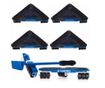 Set 5 piese sistem mutare mobila, Tagred TA4046, greutatea suportata 300kg