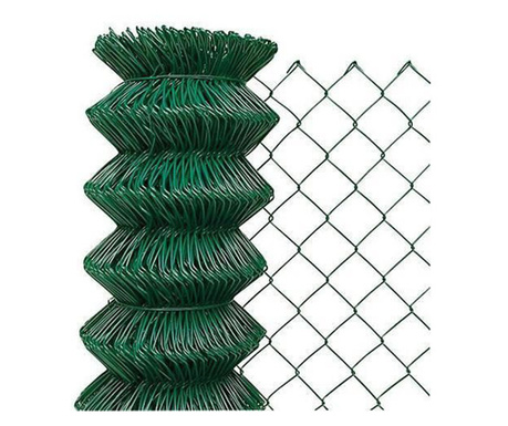 Kerti kerítés Retic, pvc, zöld, 60 mm, 2 mm, magasság 1,6 m