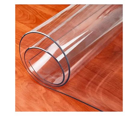 Fata de masa transparenta din silicon, 160x100 cm, grosime 1.2 mm, aspect ca de sticla