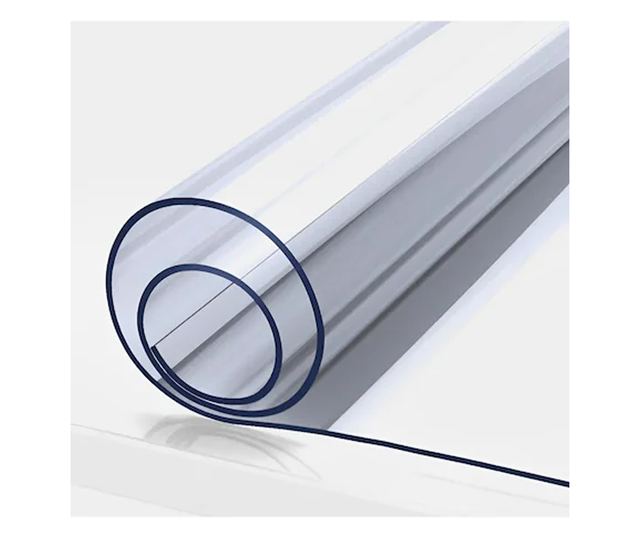 Átlátszó szilikon terítő, 180x100 cm, 1,2 mm vastag, üvegszerű megjelenés