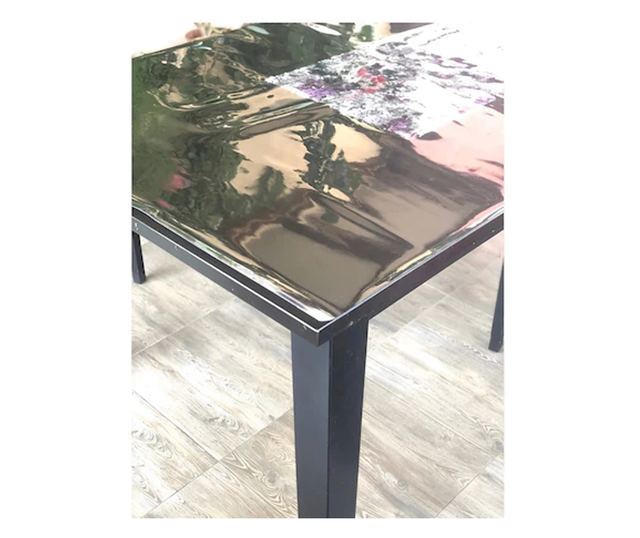 Átlátszó szilikon terítő, 180x100 cm, 1,2 mm vastag, üvegszerű megjelenés