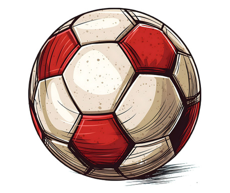 Sticker decorativ, Minge Fotbal, 61 cm, 8977ST