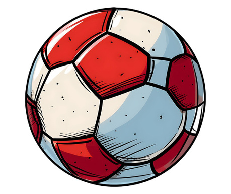 Sticker decorativ, Minge Fotbal, 60 cm, 8977ST-12