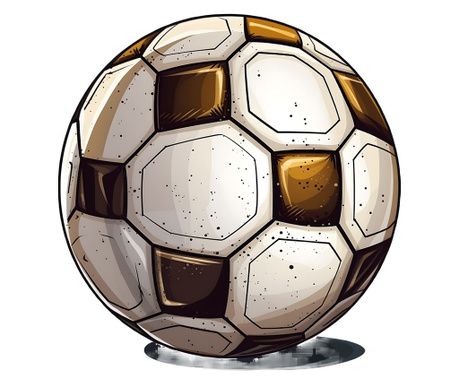 Sticker decorativ, Minge Fotbal, 62 cm, 8977ST-16
