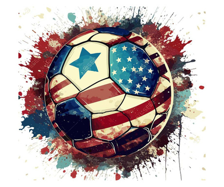 Sticker decorativ, Minge Fotbal, 64 cm, 10128ST-2