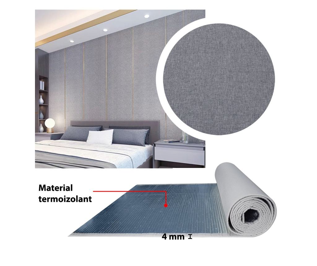 Rola tapet autoadeziv, panzat, 4mm grosime, Naimeed D5725, design ...