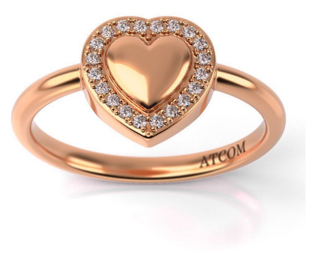 Годежен пръстен модел Ayracia от розово злато