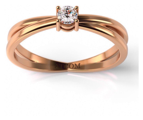 Годежен пръстен от розово злато модел Ашир