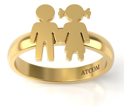 Семеен годежен пръстен Fratiori от жълто злато