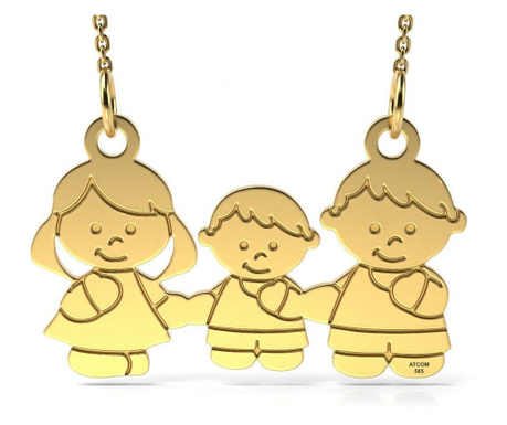 Sárga arany nyaklánc, Anya, Apa és Fiú modell