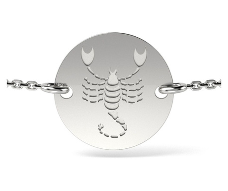 Scorpion modell ezüst lánc karkötő