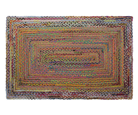 Covor DKD Home Decor Brown Multicolor Jute Cotton (160 x 230 x 1 cm)