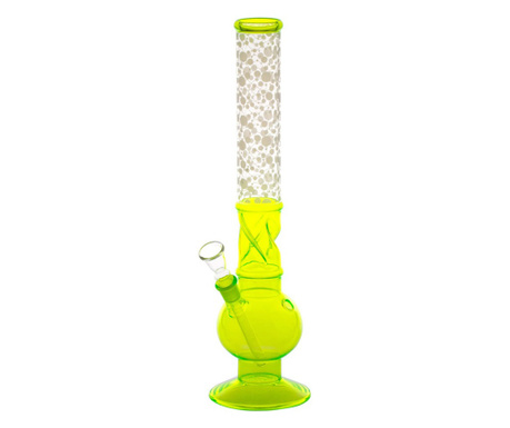 Greenline zöld üveg bong, magasság 43cm átmérő 50mm, s 18,8mm