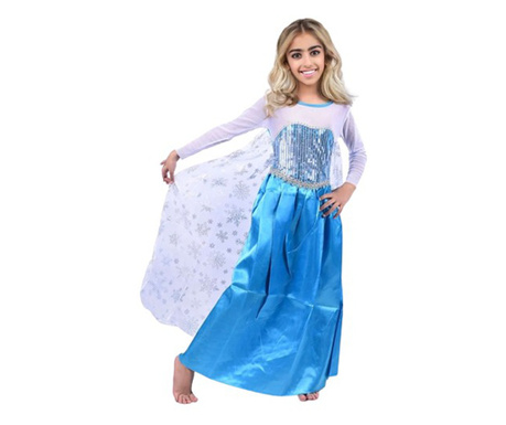 Elsa hercegnő Fagyasztott karneváli ruha, IdeallStore, 7-9 év, kék, Halloween